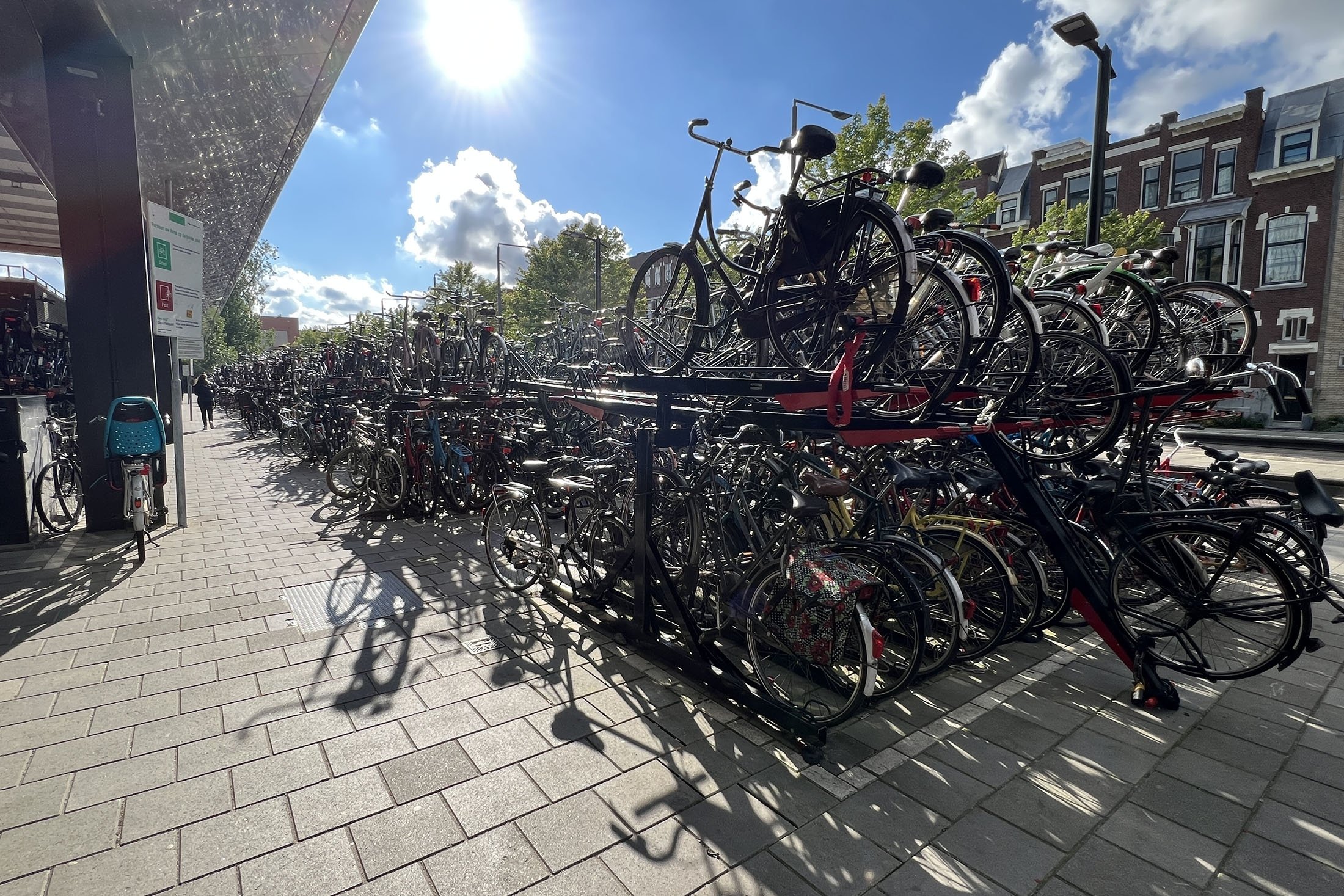 A bicycle parking lot in Utrecht, the Netherlands, June 2, 2022. (AA Photo)