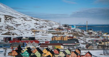 This file photo shows a general view of Longyearbyen, located on Spitsbergen island, Svalbard Archipelago, northern Norway, May 6, 2022. (AFP Photo)