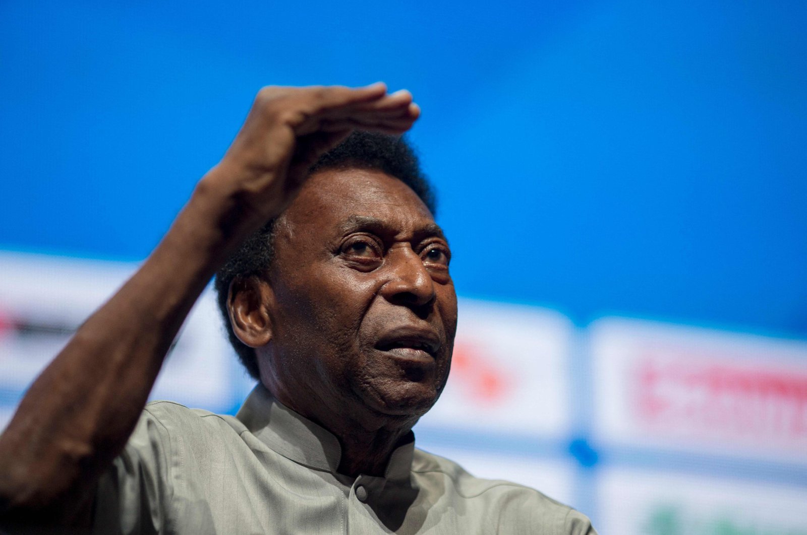 Pele during the opening event of the 2018 Carioca Football Championship, Rio de Janeiro, Brazil, Jan. 15, 2018. (AFP Photo)