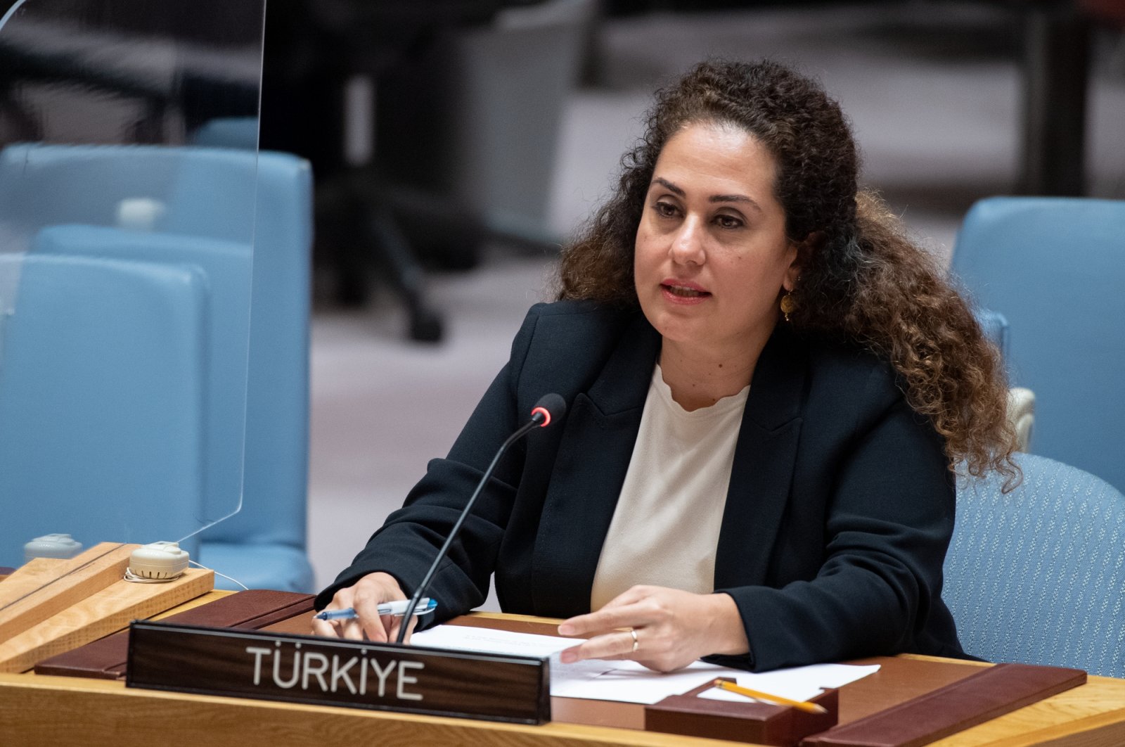 Turkey&#039;s name at a United Nations session was used as &quot;Türkiye&quot; for the first time, New York, U.S., June 2, 2022. (AA)