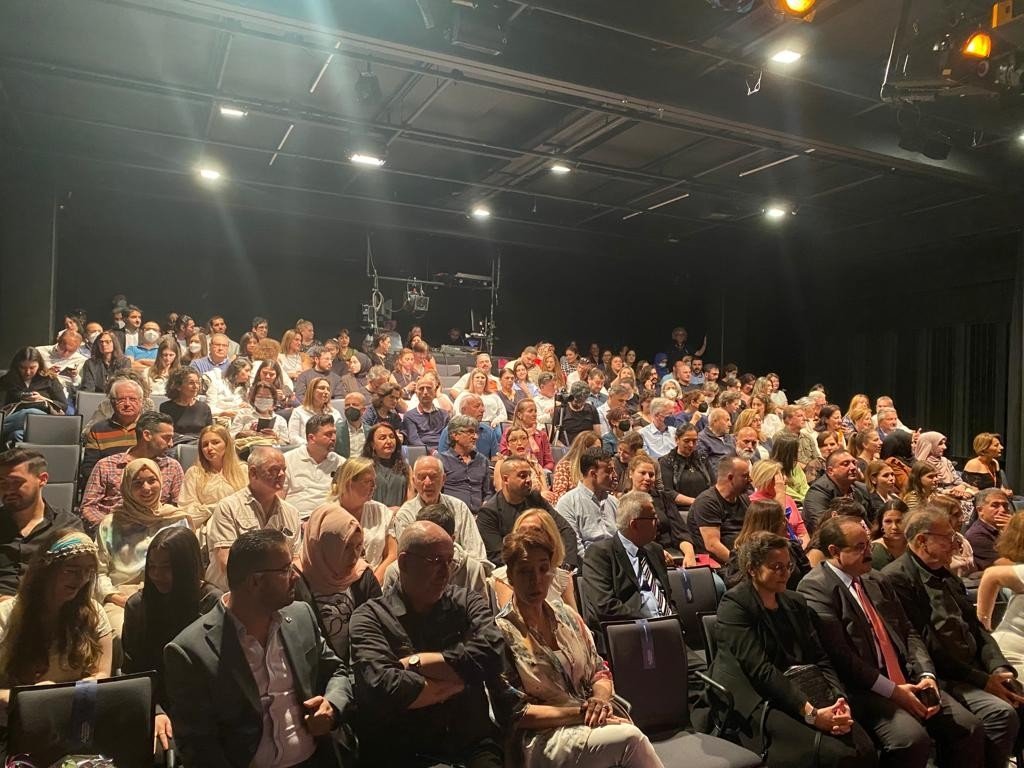 The opening of the "8th Frankfurt Turkish Theater Festival (Türkisches Theaterfestival Frankfurt)", which hosts important names and works of Turkish theater every year, was held at Gallus Theater, Frankfurt, Germany, June 6, 2022. (IHA Photo)