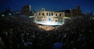 For the first time since the pandemic, thousands of opera enthusiasts were able to enjoy a performance at the ancient Herodion amphitheater below the Acropolis in Athens. (DPA)