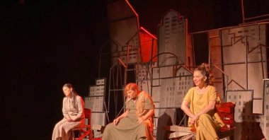 The opening of the "8th Frankfurt Turkish Theater Festival (Türkisches Theaterfestival Frankfurt)," which hosts important names and works of Turkish theater every year, was held at Gallus Theater, Frankfurt, Germany, June 6, 2022. (IHA Photo)