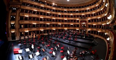 La Scala opera house reopens to the public after being closed due to the coronavirus pandemic, in Milan, Italy, May 10, 2021. (Reuters Photo)