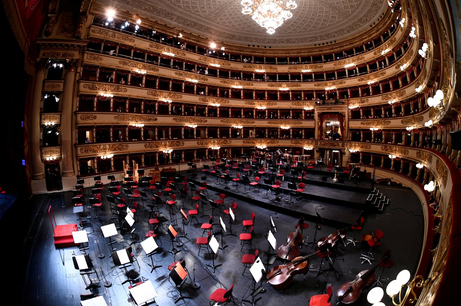 La Scala opera house reopens to the public after being closed due to the coronavirus pandemic, in Milan, Italy, May 10, 2021. (Reuters Photo)