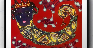 A work that interprets the Shahmaran creature by Serra Erdoğan. (Courtesy of the artist) 