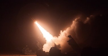 A handout photo made available by the ROK Joint Chiefs of Staff shows South Korea and the United States holding joint missile firing drills in a show of firepower against North Korea's missile launches the previous day, at an unspecified location in South Korea, June 6, 2022. (EPA Photo)