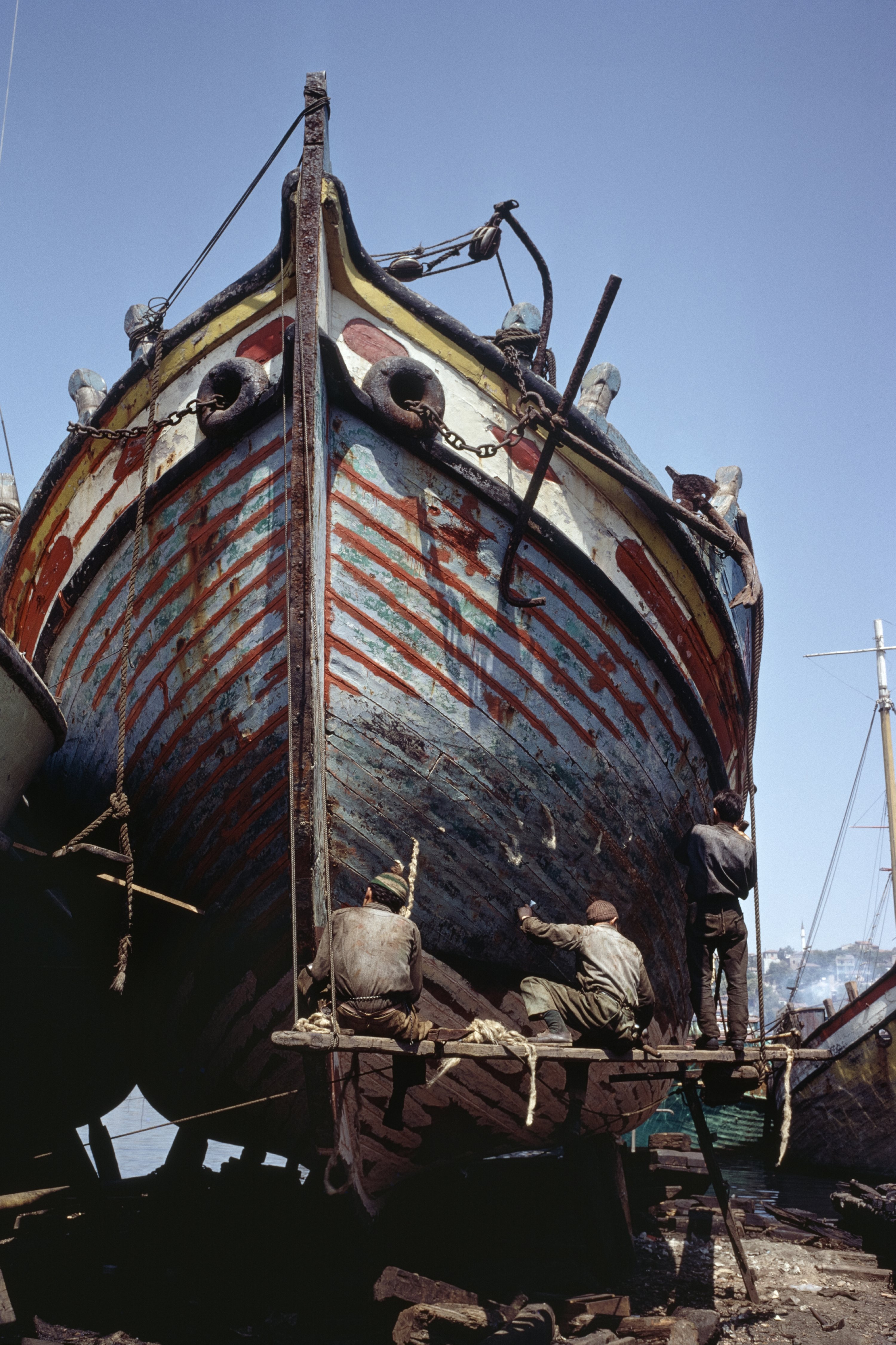 Salah satu foto dari pameran 'Memory of the Shore' dihidupkan dari arsip Ara Güler oleh Museum Ara Güler, Istanbul, Turki, 4 April 2022. (Foto milik organisasi)