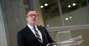 Then-Academy Museum director Bill Kramer speaks during the Academy Museum of Motion Pictures Media Tour, in Los Angeles, California, U.S., Feb. 7, 2020.  (AFP)