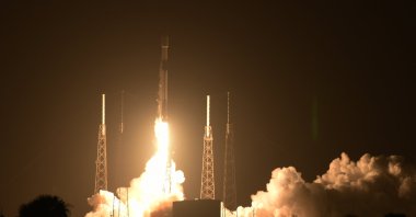 Türksat 5B is seen during its launch at the Cape Canaveral Space Force Station in Florida, U.S., Dec. 19, 2021. (AA Photo)