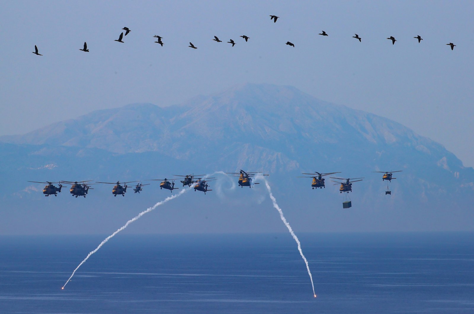 A view from the Efes-2022 military drill in Izmir, Turkey, June 9, 2022. (AA)