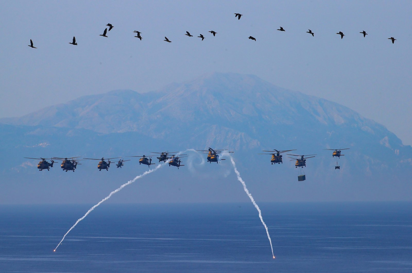 A view from the Efes-2022 military drill in Izmir, Turkey, June 9, 2022. (AA)