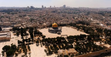 A general view shows a part of Jerusalem's Old City, including the compound that houses Al-Aqsa Mosque, Jerusalem, occupied Palestine, June 8, 2022. (Reuters Photo)
