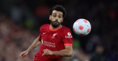Liverpool's Mohamed Salah in action during a Premier League match against Tottenham Hotspur, Liverpool, England, May 7, 2022. (Reuters Photo)