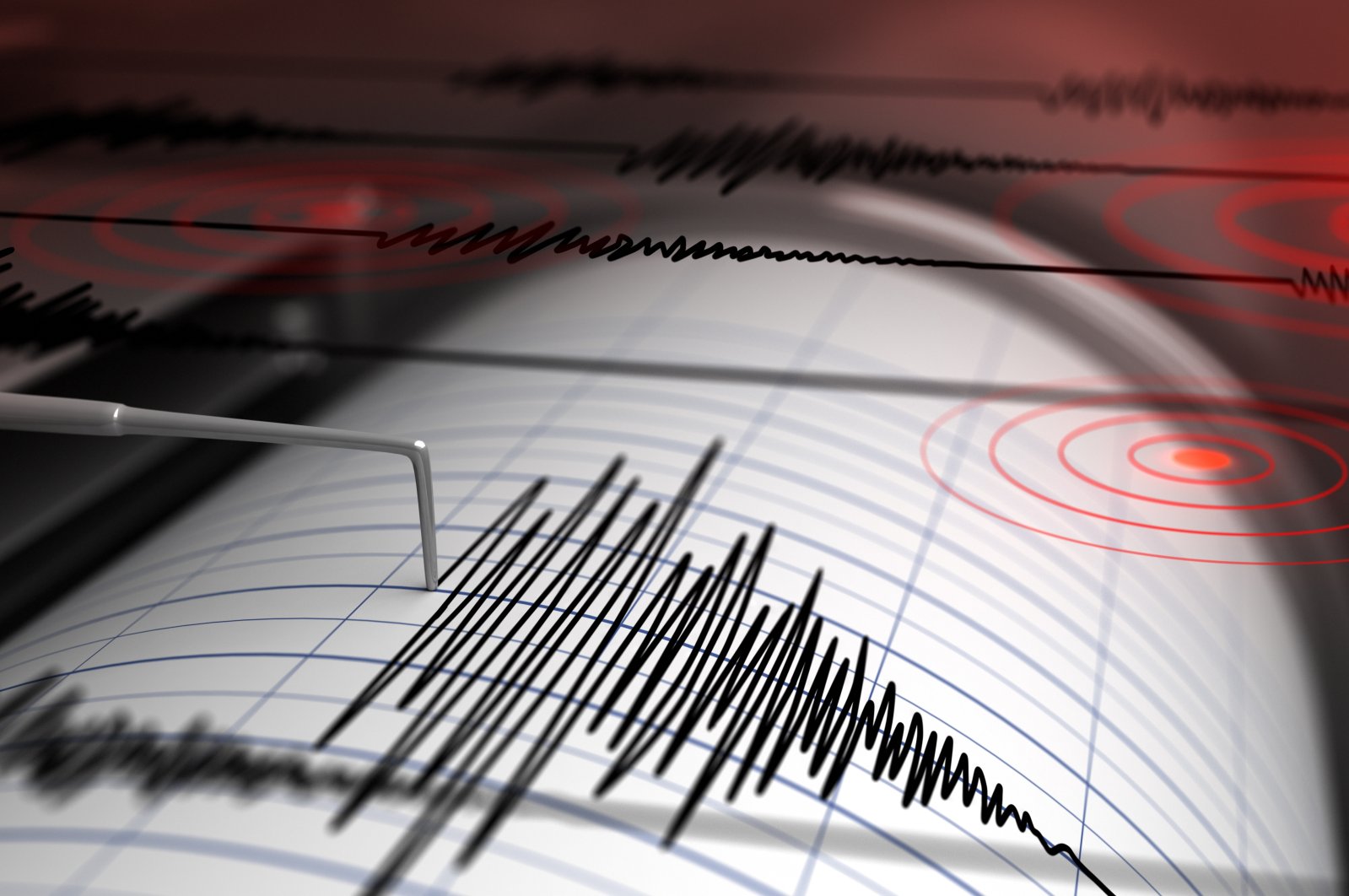 A seismograph in action amid an earthquake in this undated rendering. (Shutterstock File Photo)