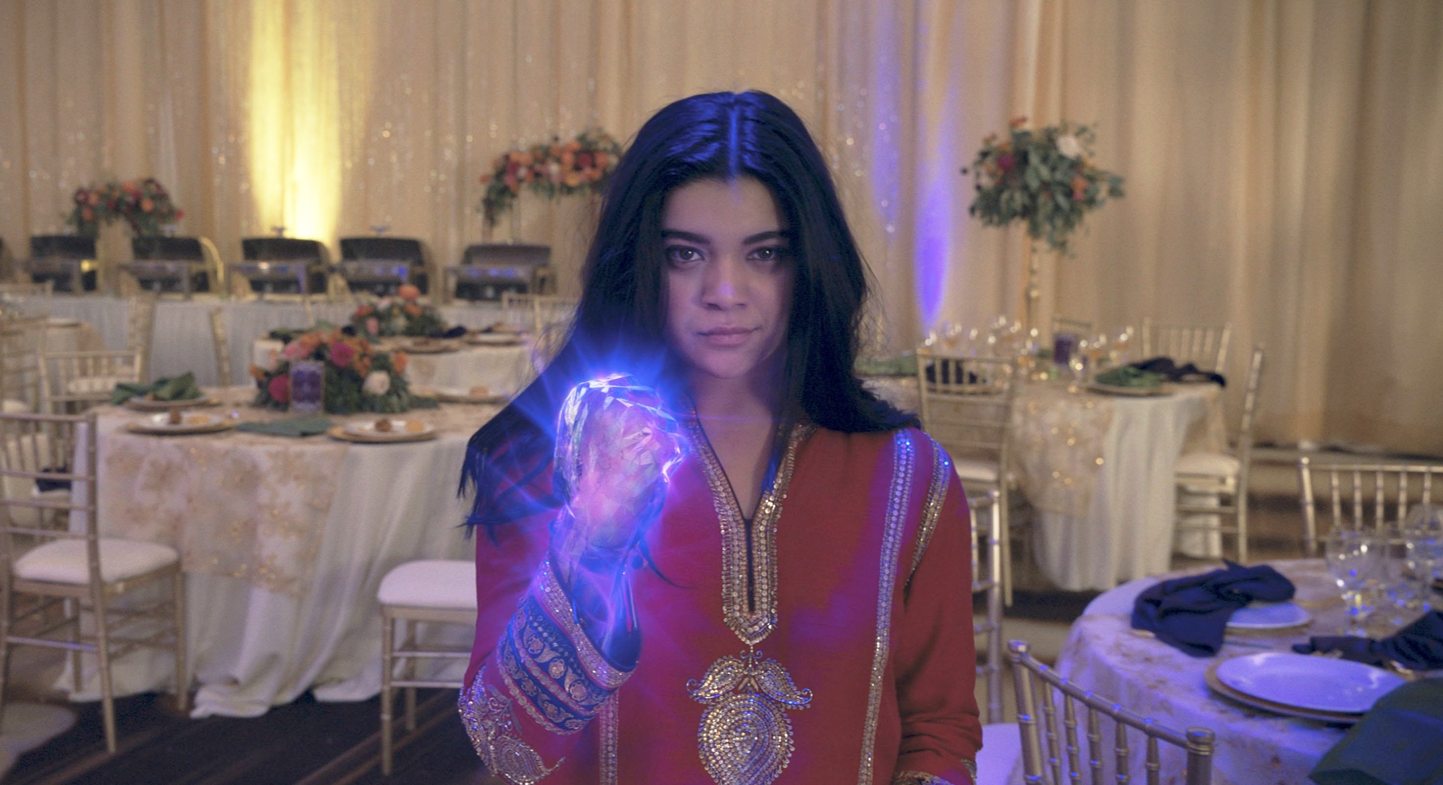 This image released by Disney  shows Iman Vellani in a scene from the series 