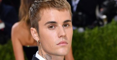 Canadian singer Justin Bieber arrives for the 2021 Met Gala at the Metropolitan Museum of Art in New York, U.S., Sept. 13, 2021. (AFP Photo)