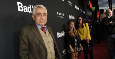 Philip Baker Hall, a cast member in "Bad Words," poses at the premiere of the film on Wednesday, March 5, 2014 in Los Angeles. (AP)