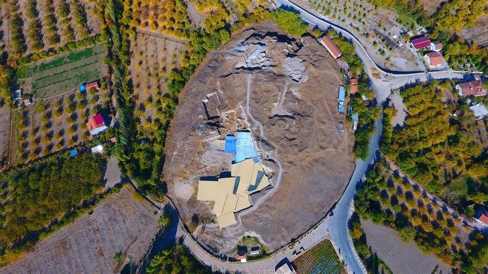 A general view from the Arslantepe Mound, Malatya, eastern Turkey.  (IHA Photo)