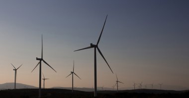Wind turbines are seen in the Seferihisar district of Izmir, Turkey in this undated file photo. (Shutterstock Photo)