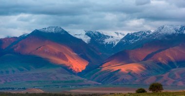 The region in Central Asia where researchers studying ancient plague genomes have traced the origins of the 14th century Black Death that killed tens of millions of people, in an undated photograph, Tian Shan mountains, Kyrgyzstan. (Reuters Photo)