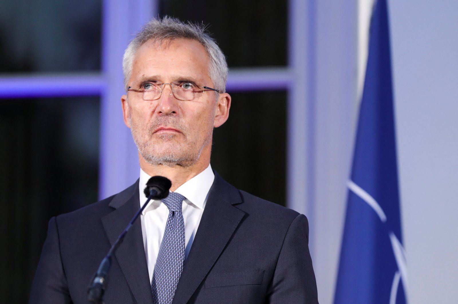 NATO Secretary-General Jens Stoltenberg attends a press conference after a meeting to prepare the upcoming Madrid summit of the alliance, in The Hague, Netherlands, June 14, 2022. (Reuters Photo)