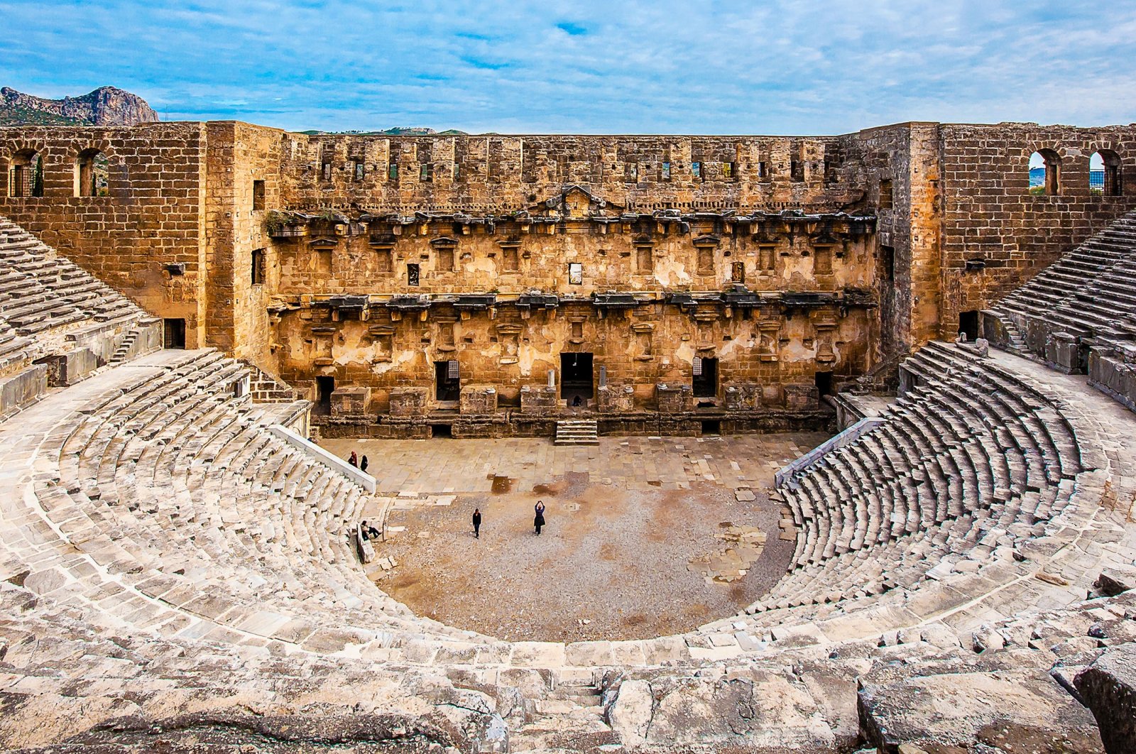 The ancient theater in Antalya’s Aspendos is a great venue to witness artists perform. (Shutterstock Photo)