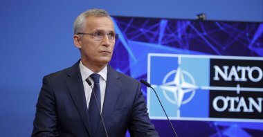 NATO Secretary-General Jens Stoltenberg speaks during a media conference after a meeting of NATO defense ministers at NATO headquarters in Brussels, Belgium, June 16, 2022. (AP Photo)