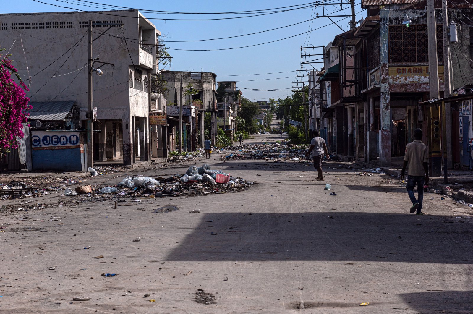 View of a street near the National Palace, in Port-au-Prince, Haiti, May 27, 2022. (EPA PHOTO) 