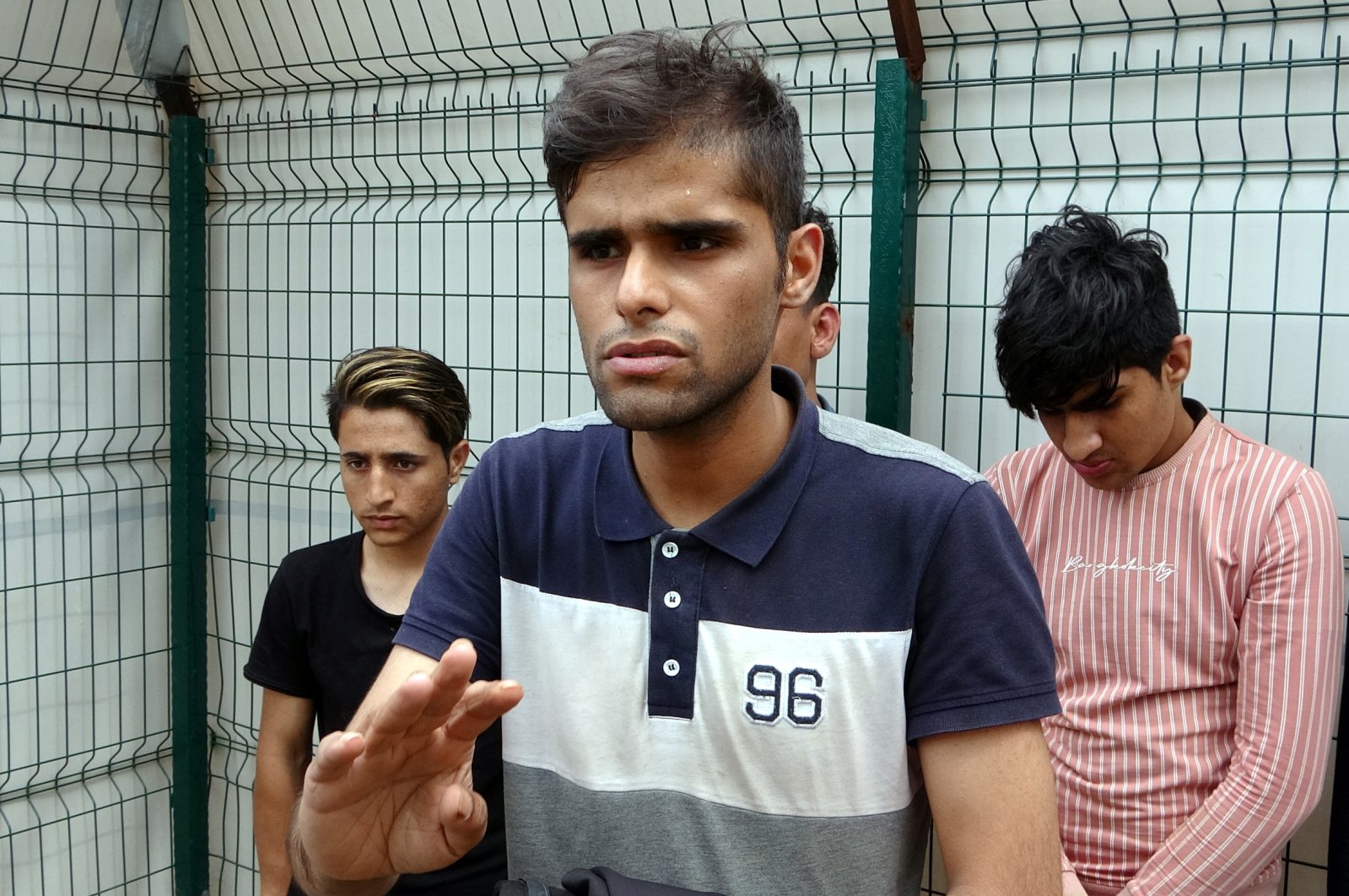 Friends of an Afghan migrant killed by Greek security forces describe the moments of fear they experienced. Melat Gurami (C), a national from Afghanistan, said Greek soldiers first fired up into the air and then a second time on to the group killing his friend Rahmani, Edirne, western Turkey. (DHA Photo)