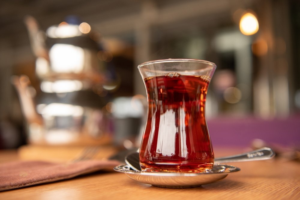 Traditional turkish tea in glass. (Shutterstock Photo)