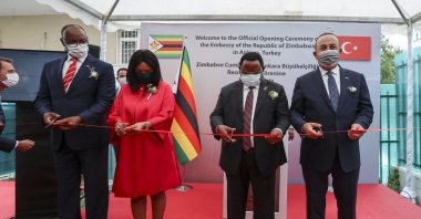 A view from the opening ceremony of Zimbabwe&#039;s embassy in the capital Ankara, Turkey, June 23, 2021. (AA Photo)
