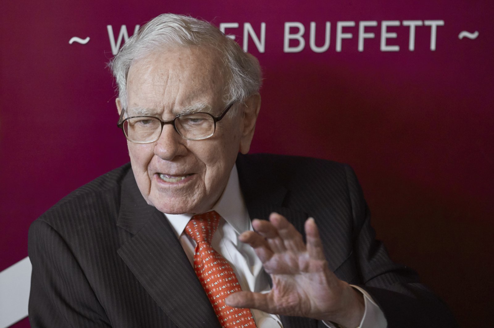 In this May 5, 2019, file photo Warren Buffett, chair and CEO of Berkshire Hathaway, speaks during a game of bridge following the annual Berkshire Hathaway shareholders meeting in Omaha, Nebraska. (AP File Photo)