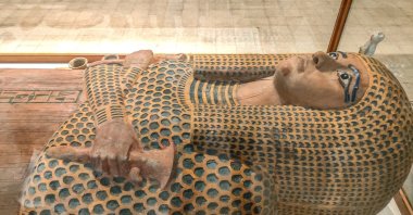 An artifact from the Egyptian Museum, Cairo, Egypt, June 17, 2022. (AA Photo)