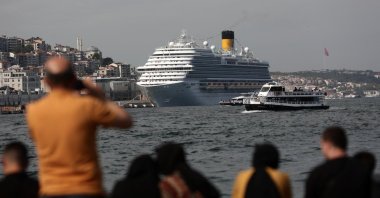 The Costa Venezia cruise ship is docked at Galataport in Istanbul, Turkey, May 22, 2022. (Reuters Photo)
