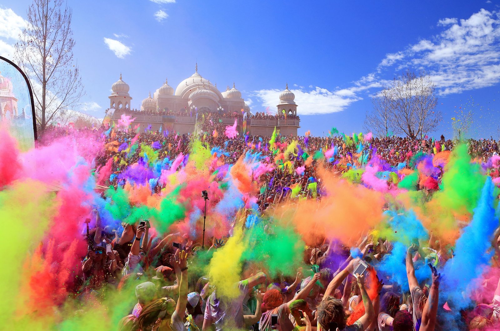 Holi festival celebrates the arrival of spring, the flowering of love. (Shutterstock Photo)