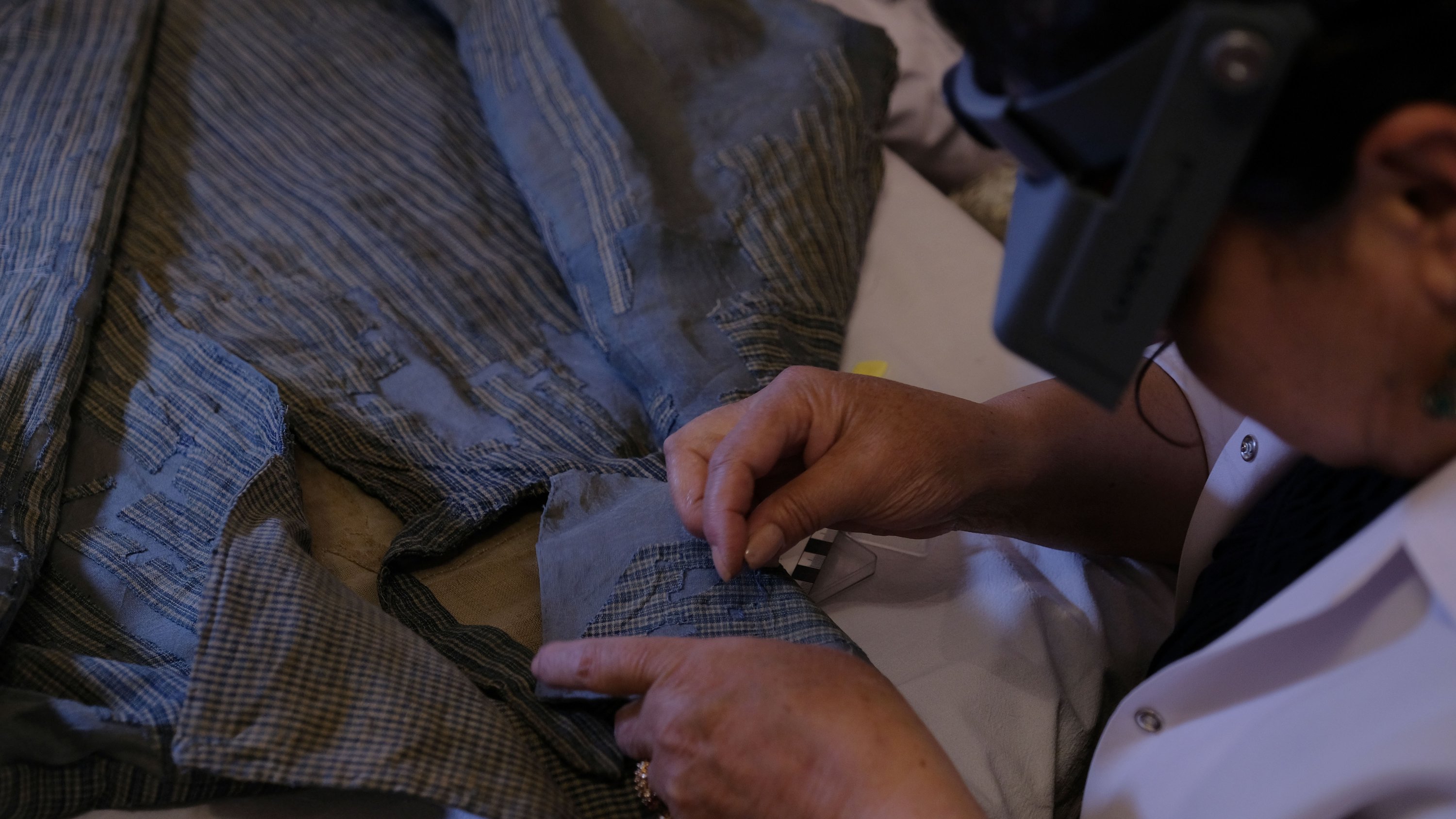 The clothes of Mevlana Jalaluddin Rumi kept in special boxes for years have come to light for restoration work, Konya, Turkey, June 18, 2022. (DHA Photo)