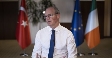 Ireland's Foreign Minister Simon Coveney during an interview with Anadolu Agency in Ankara, Turkey, June 16, 2022 (AA Photo) 