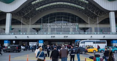The Istanbul Sabiha Gökçen International Airport arrivals terminal, Turkey, March 29, 2022. (Shutterstock Photo)