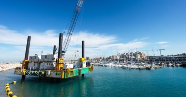 Gas drilling rig platform in Ashkelon, Israel, Jan. 19, 2019. (Shutterstock Photo)