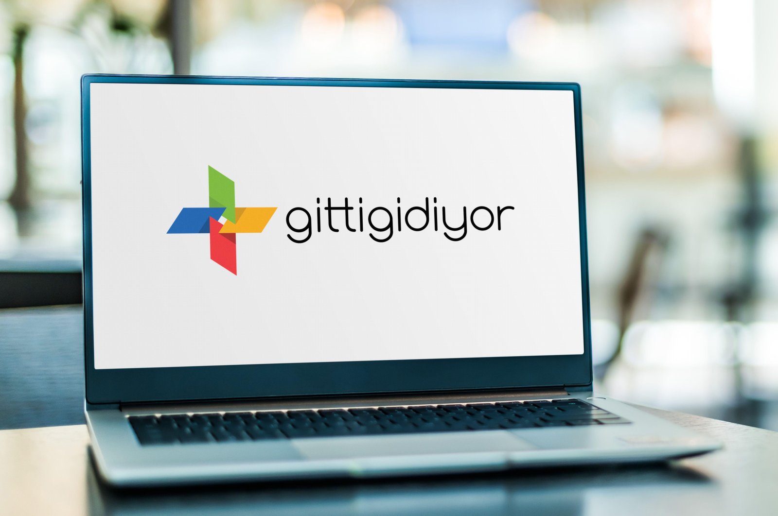 A laptop displays the logo of GittiGidiyor, an e-commerce company owned by eBay, Poznan, Poland, Sept. 23, 2020. (Alamy Photo via Reuters)