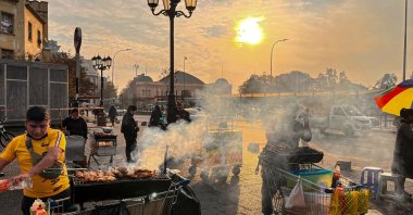 A view from downtown Santiago, Chile, on June 8, 2022. (AFP)