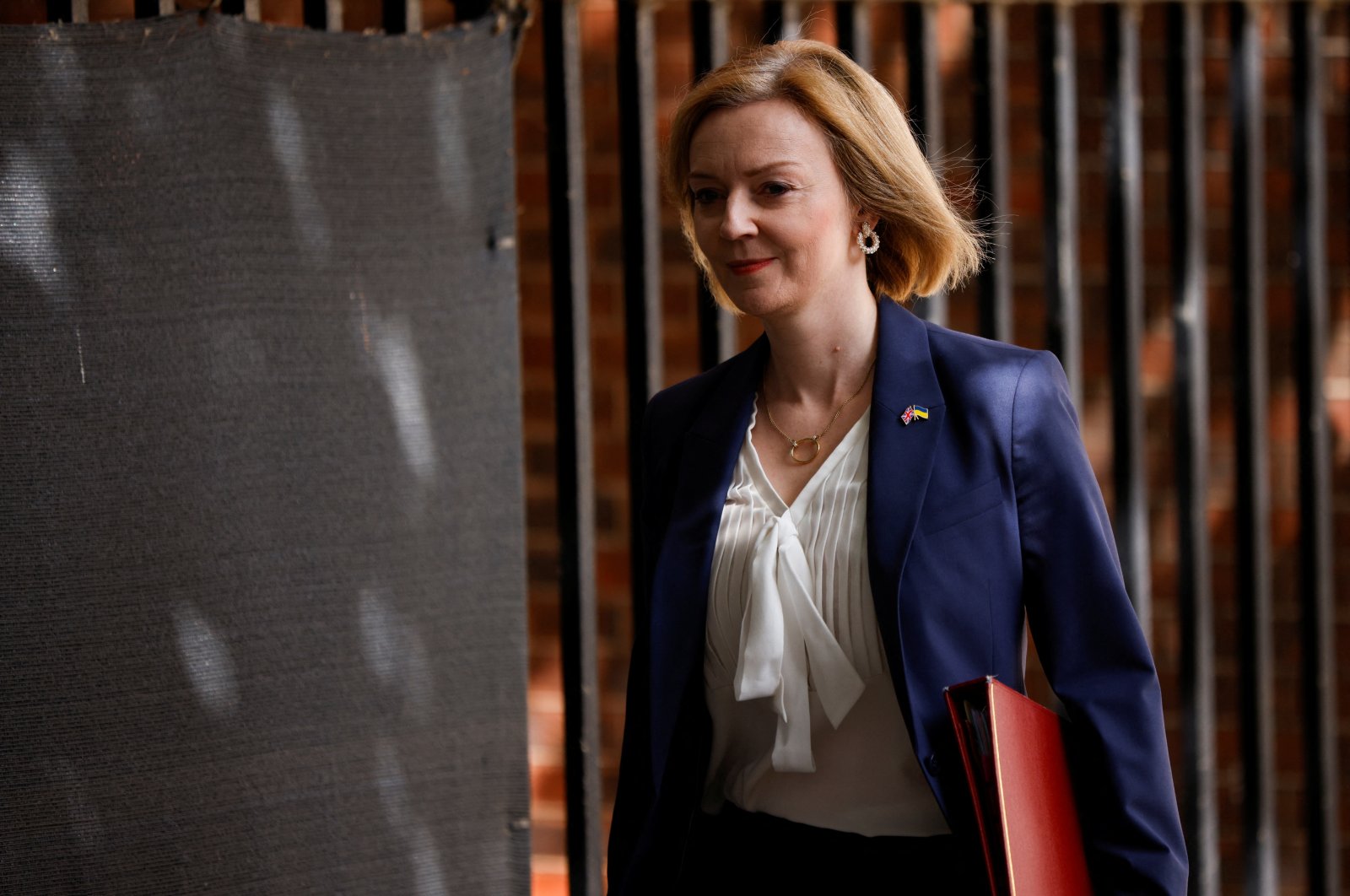 British Foreign Secretary Liz Truss leaves 10 Downing Street, in London, Britain, June 21, 2022. (Reuters Photo)