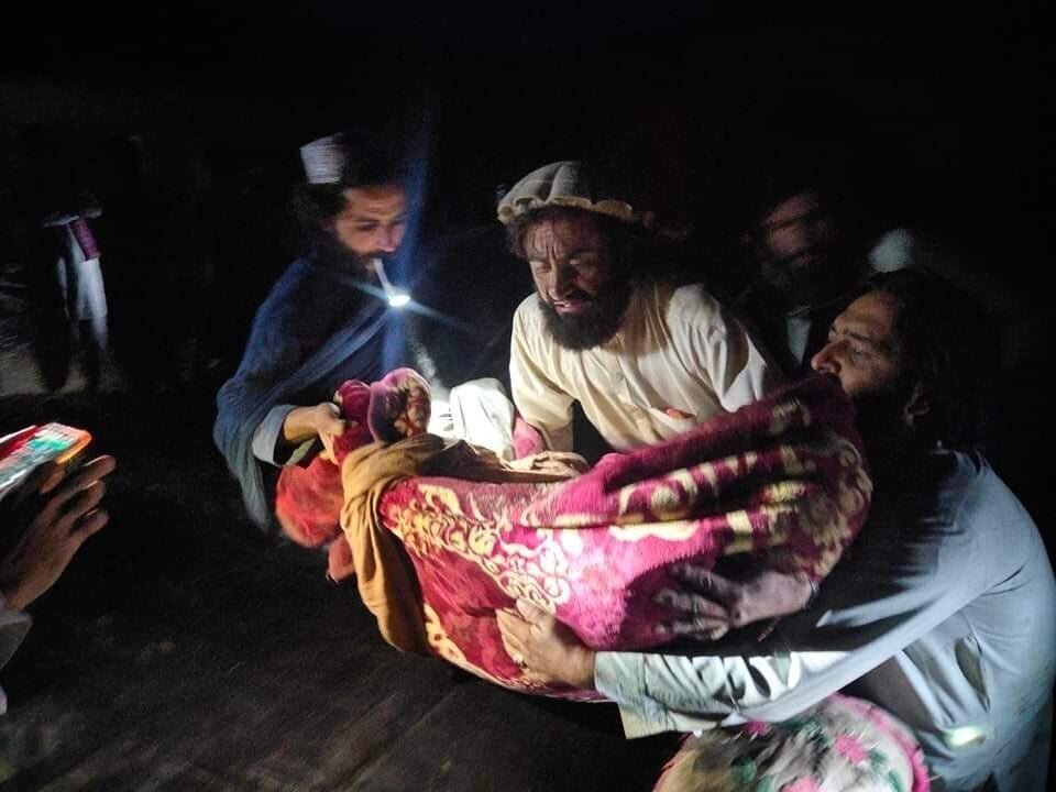 In this photo released by the state-run Bakhtar News Agency, Afghans evacuate the wounded after an earthquake in the province of Paktika, eastern Afghanistan, June 22, 2022. (AP Photo)