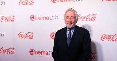 Robert De Niro poses at the Red Carpet during CinemaCon 2022 at the Caesars Palace in Las Vegas, Nevada, U.S., April 28, 2022. (REUTERS)