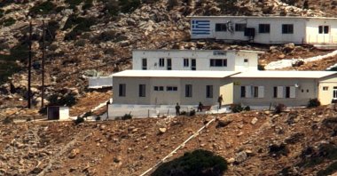 A view of military deployment on Pserimos (Keçi) Island, Greece, June 22, 2022. (AA Photo)