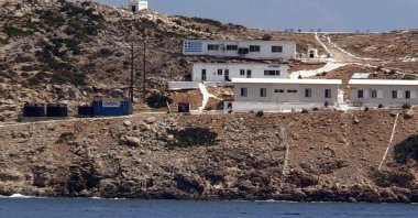 A view of the military deployment on the Aegean island of Pserimos (Keçi), June 22, 2022. (AA Photo)