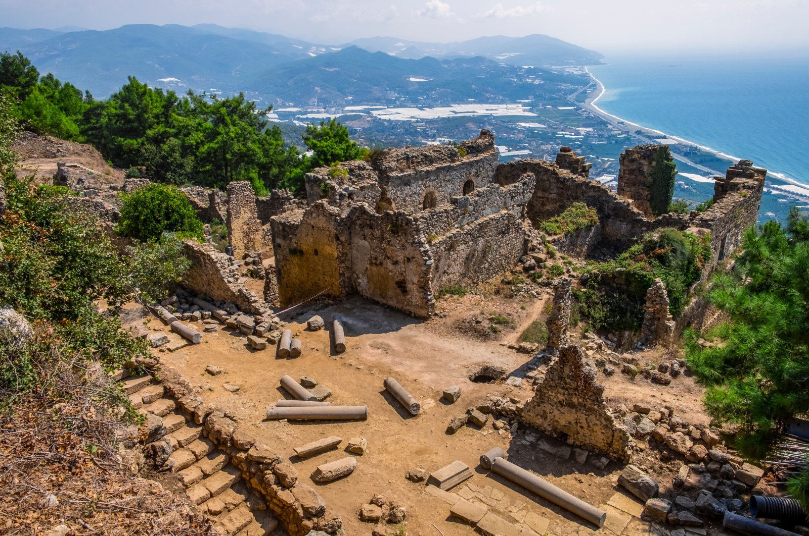 A view from the ruins of the ancient city of Syedra, Antalya, southern Turkey, Sept. 9, 2020. (Shutterstock)