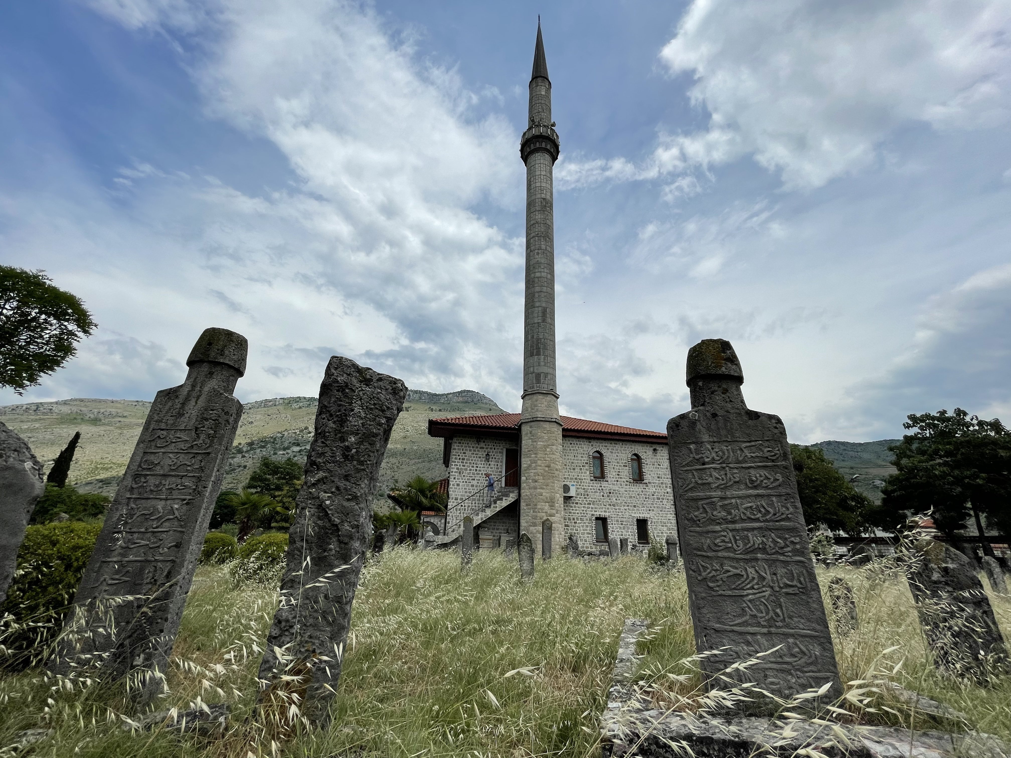 A view from the Nizam Mosque and Martyrs’ Cemetery, Montenegro, June 22, 2022. (AA) 