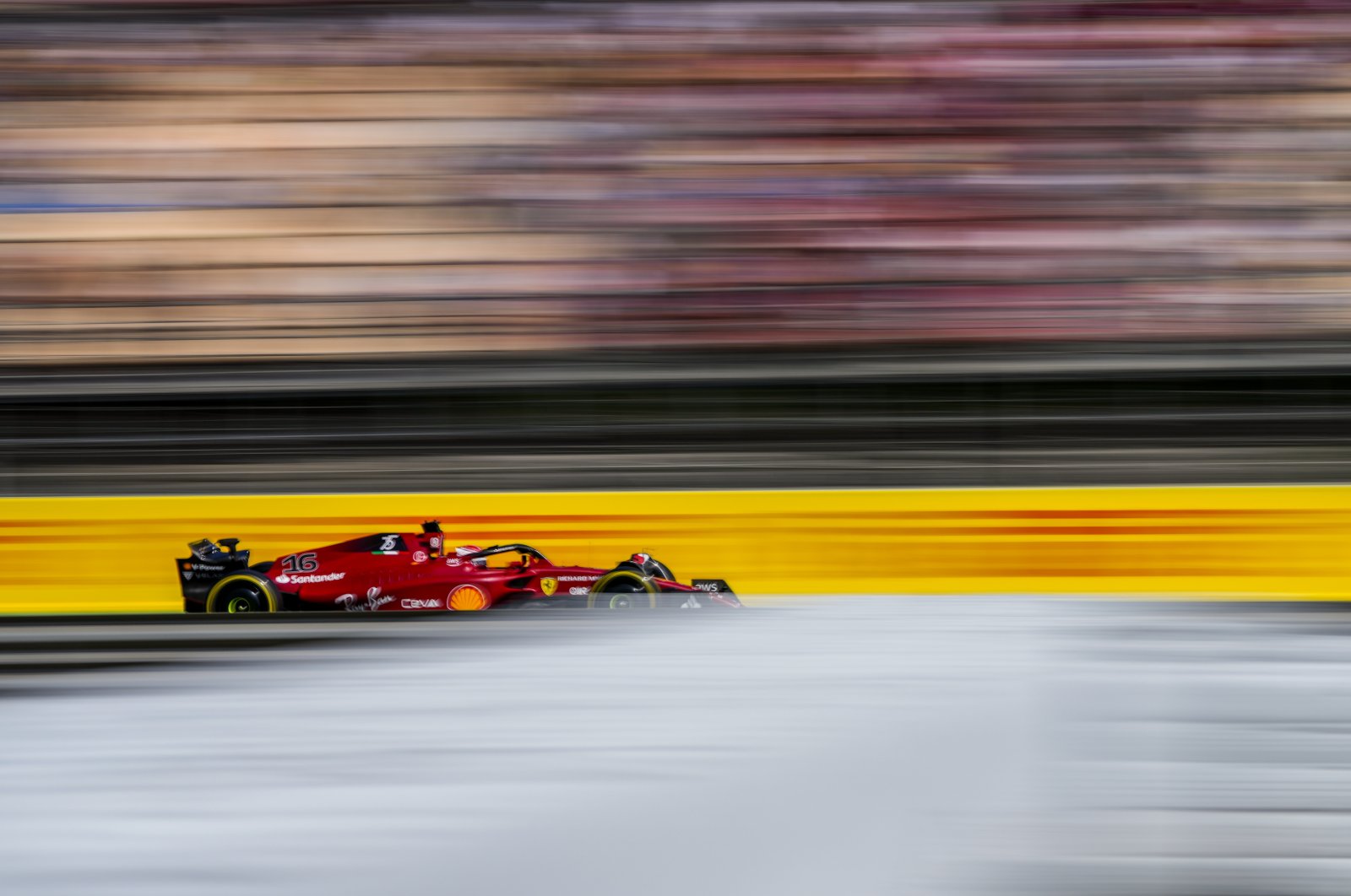 Ferrari driver Charles Leclerc at the F1 Spanish Grand Prix, Barcelona, Spain, May 21, 2022. (AP Photo)